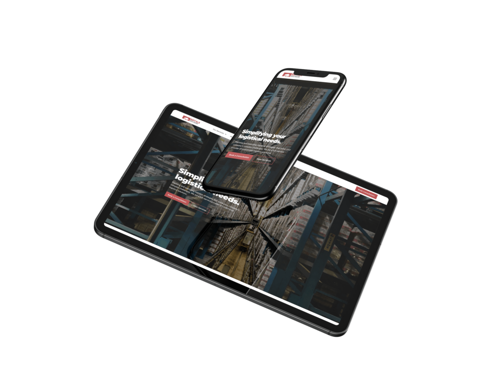 website mockup on mobile & PC