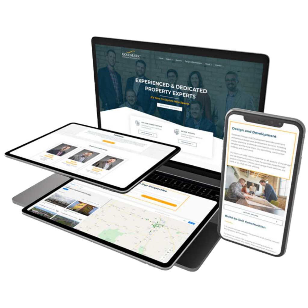 website design mockup variations